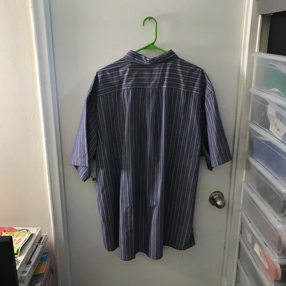 Men's Kmart Short-Sleeve Button-Down Blue and Pink Shirt - Size XXXL (NWT) - Picture 6 of 6